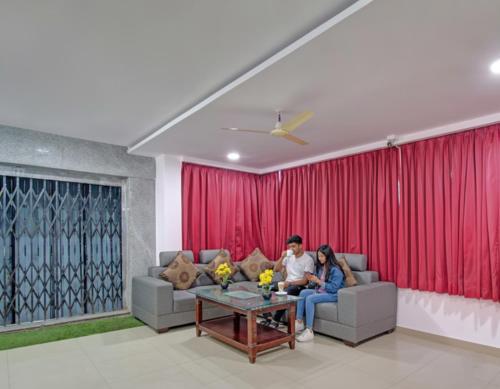 Χώρος καθιστικού στο FabHotel Eyries The Business