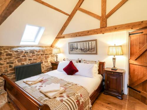 Voodi või voodid majutusasutuse Lake View toas