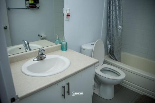 Koupelna v ubytování Collin's Humble place