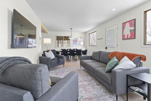 Χώρος καθιστικού στο Beach & Comfort - La Trappe a Houmard