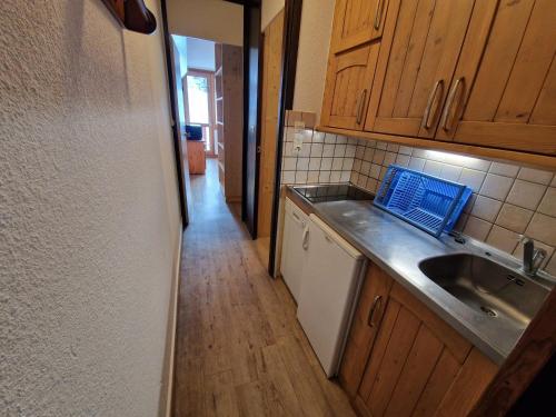 Studio lumineux 4 pers, accès direct pistes, balcon sud