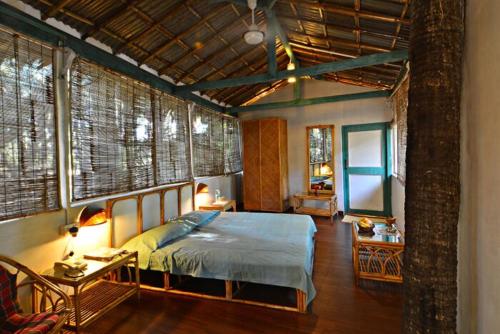 Giường trong phòng chung tại Manoribel