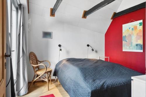 Giường trong phòng chung tại 534-Lemvig-Lokkevej-13