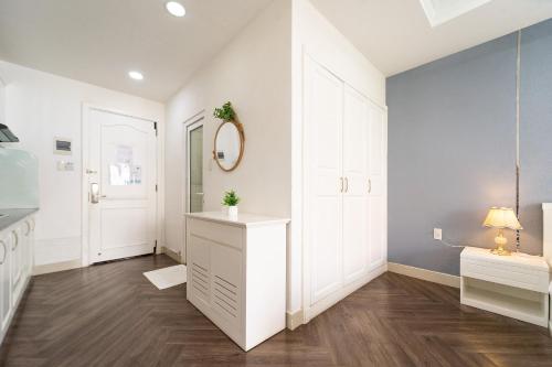 Koupelna v ubytování Sabina Residence