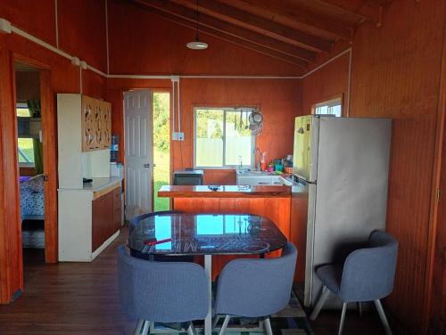 Η κουζίνα ή μικρή κουζίνα στο Alto de Pucatrihue