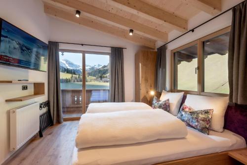 Postel nebo postele na pokoji v ubytování Boderhof Apartments