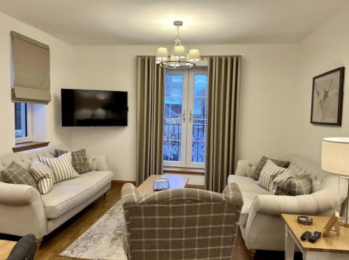 Χώρος καθιστικού στο Royal Gardens Apartment 19