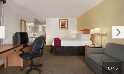 Posezení v ubytování Sierra Inn Capital O ft Huachuca