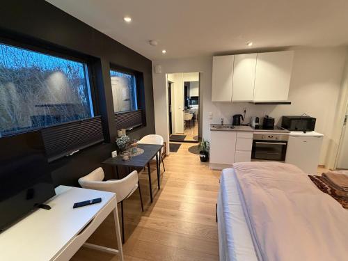 Η κουζίνα ή μικρή κουζίνα στο Lillestrøm , the studio flat