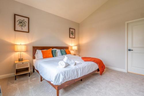 Ένα ή περισσότερα κρεβάτια σε δωμάτιο στο Minooka PeaceCove