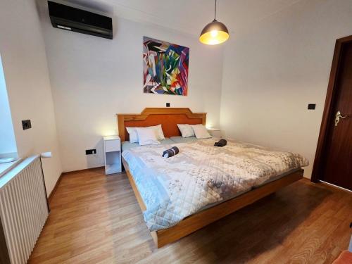 Ένα ή περισσότερα κρεβάτια σε δωμάτιο στο Ferienwohnung an der Altmühl - Apartment Gerda