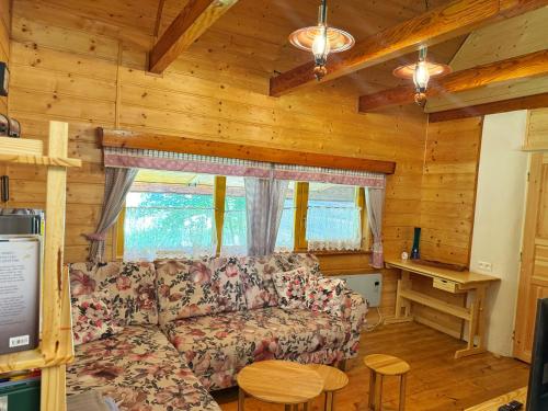 TV a/nebo společenská místnost v ubytování Chata U Hýka