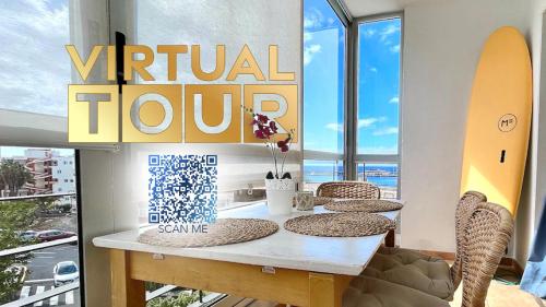 Beachfront apartment with ocean views