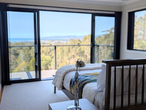 Ένα ή περισσότερα κρεβάτια σε δωμάτιο στο Panorama Escape, Port Sorell