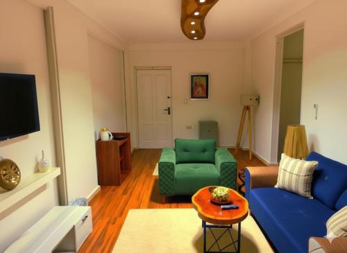 Χώρος καθιστικού στο Raf HOTEL