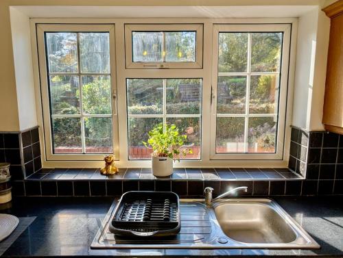 Η κουζίνα ή μικρή κουζίνα στο Tranquil Countryside Cottage near Loughborough