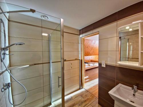 Koupelna v ubytování U Zosi