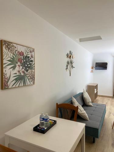 TV a/nebo společenská místnost v ubytování Les studios du village VIRIAT