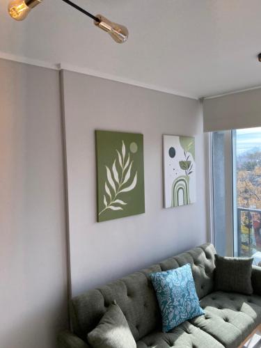 Posezení v ubytování Condominio Beauchef 1916