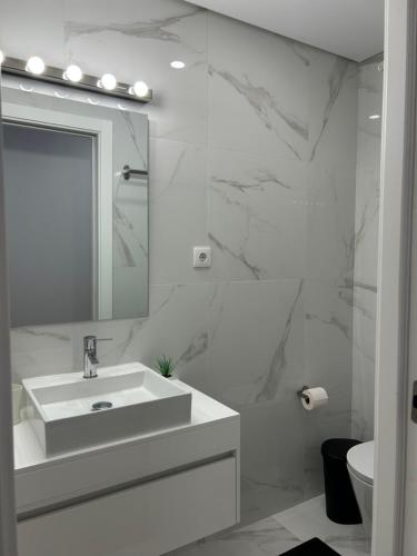 Koupelna v ubytování A Casa da Praça - The Square House