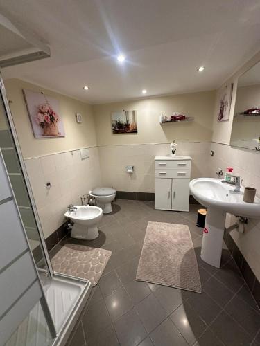 Phòng tắm tại Casa Olivo