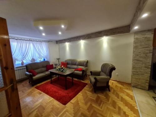 Posezení v ubytování Dom Gościny Jaś i Małgosia