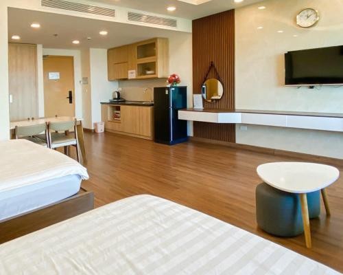 Una cocina o cocineta en Seaview Quy Nhon apt FLC