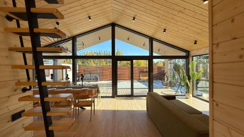 Balkón nebo terasa v ubytování Дом Barnhause с баней и банным чаном