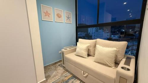 Et opholdsområde på Suite Blue - Rodadero Sur