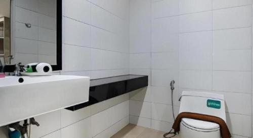 Phòng tắm tại Sattahip 9 Boutique Hotel