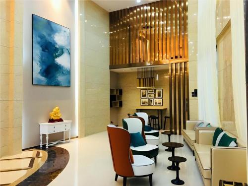 Χώρος καθιστικού στο City Comfort Inn Ji'an South Administrative Center