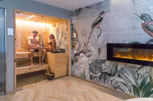 Koupelna v ubytování Hotel Savoia