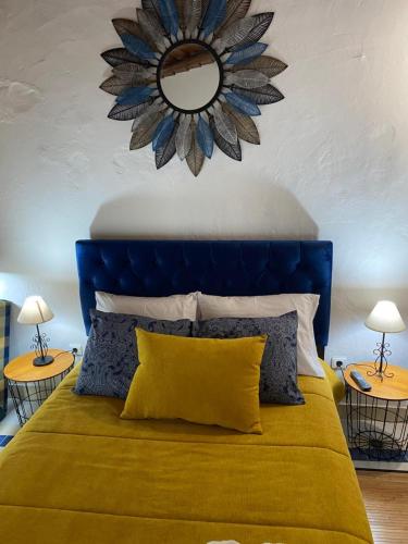 Postel nebo postele na pokoji v ubytování É Um Descanso