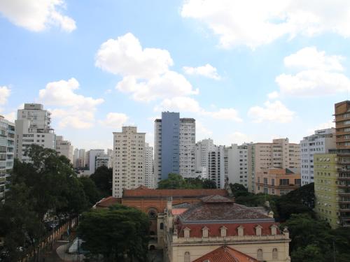 a view of a city with tall buildings at The Park Hall Flat Service Higienópolis in Sao Paulo