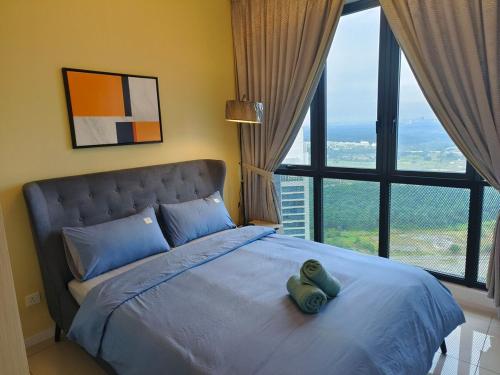 Postel nebo postele na pokoji v ubytování Legoland Medini Iskandar2BR 4Pax