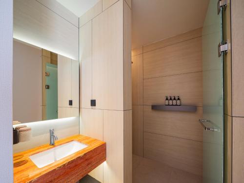 Ένα μπάνιο στο Yunyi Zizai Hotel Hohhot Agricultural University Branch