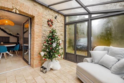 Χώρος καθιστικού στο Charming Tuscany Villa With Private Infinity Pool