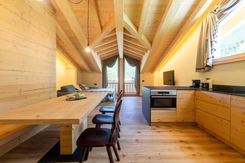 Η κουζίνα ή μικρή κουζίνα στο Mot chalet