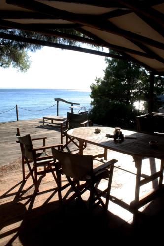 Lady's house on the beach
