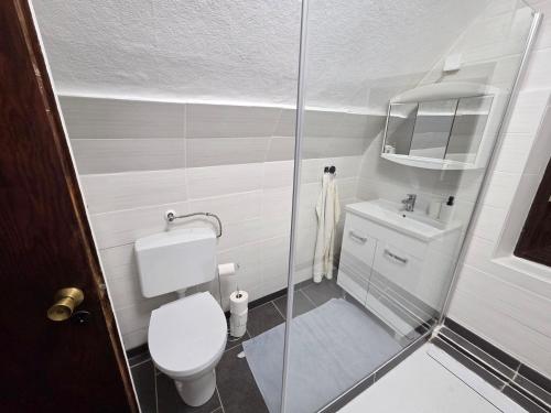 Ένα μπάνιο στο Spacious Apartment in Odenthal near Leverkusen