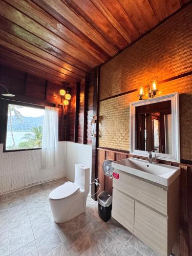 Koupelna v ubytování Bayview Hill Resort