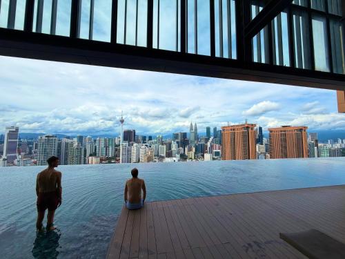 吉隆坡景观或在公寓看到的城市景观