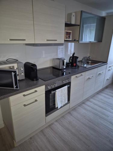 Kuhinja ili čajna kuhinja u objektu Ferienwohnung Selb