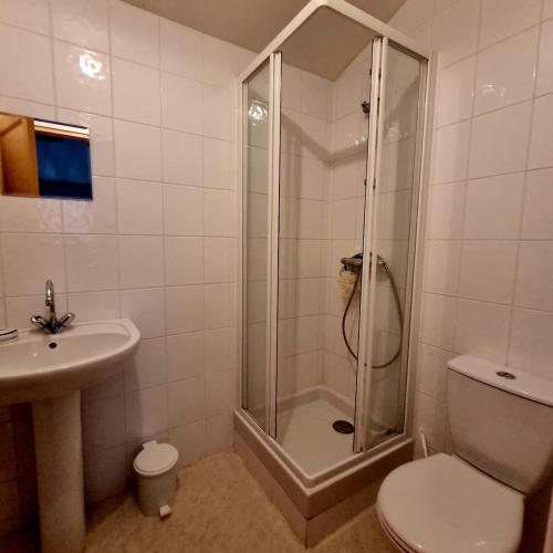 Koupelna v ubytování Gîte spacieux