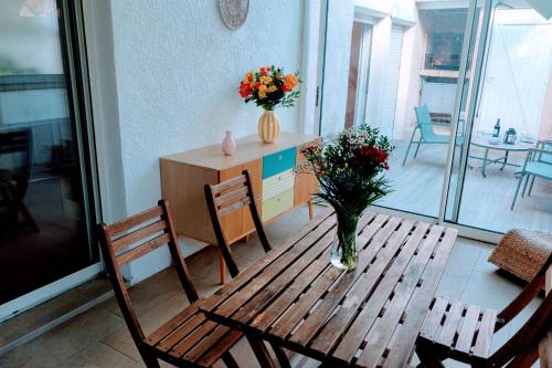 Χώρος καθιστικού στο Peaceful house in the heart of Boutonnet