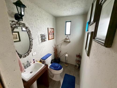 Phòng tắm tại Casa Flora Cholula