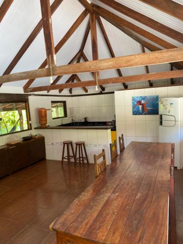 Køkken eller tekøkken på Quintal dos buritis