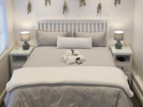 En eller flere senge i et værelse på Gracia del Mar