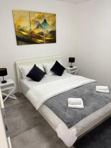 Postel nebo postele na pokoji v ubytování Villa Tea - Slatina