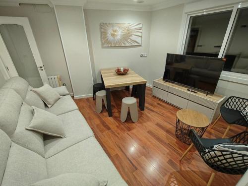 Et opholdsområde på Apartamento céntrico en Vigo